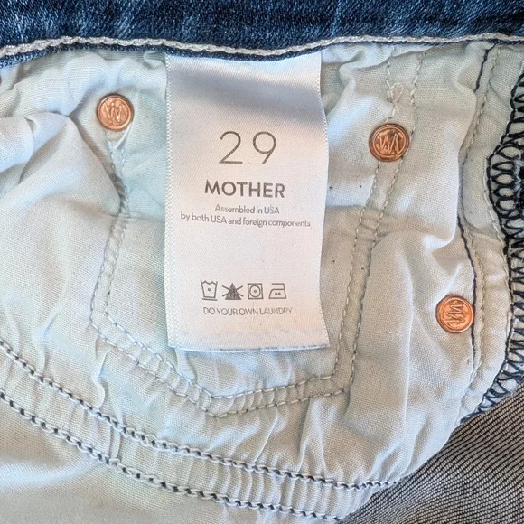 Mother Weekender Fray Sz. 29 Blue Denim Jeans - Picture 6 of 8